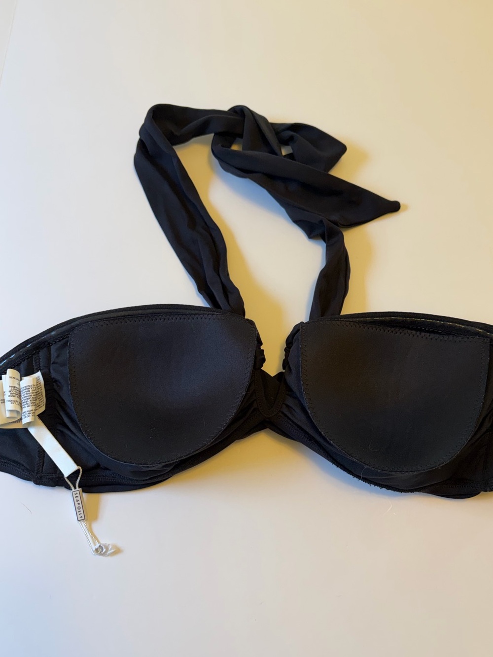 Seafolly Collective Halter Bandeau Bikini Top 10 NWT - Picture 6 of 7